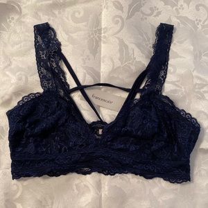 Navy Lace Bralette